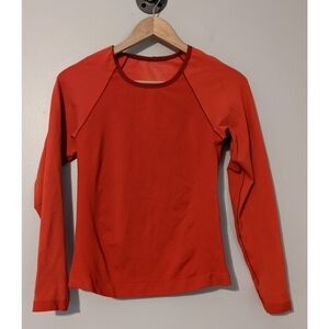 Patagonia Capilene Orange Stretchy Top Size medium